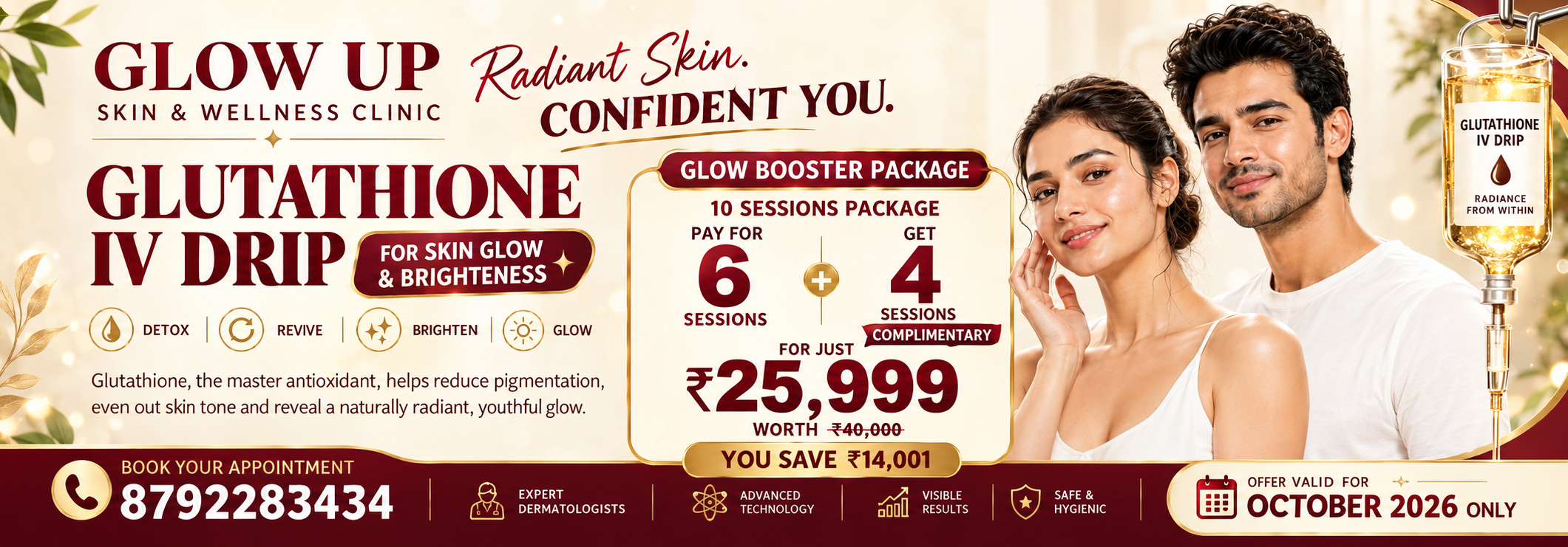 Glow Up Glutathione IV Drip Offer
